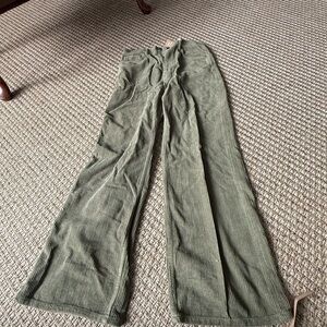 Reformation Olive Corduroy Pants